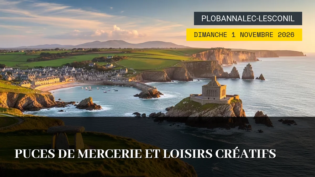 Affiche de l'événement : Puces de Mercerie et Loisirs Créatifs – Dimanche 1 Novembre 2026