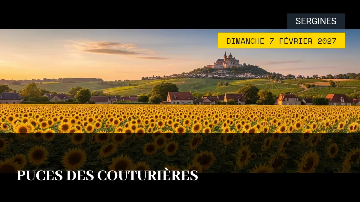 Affiche de l'événement : Puces des Couturières – Dimanche 7 Février 2027
