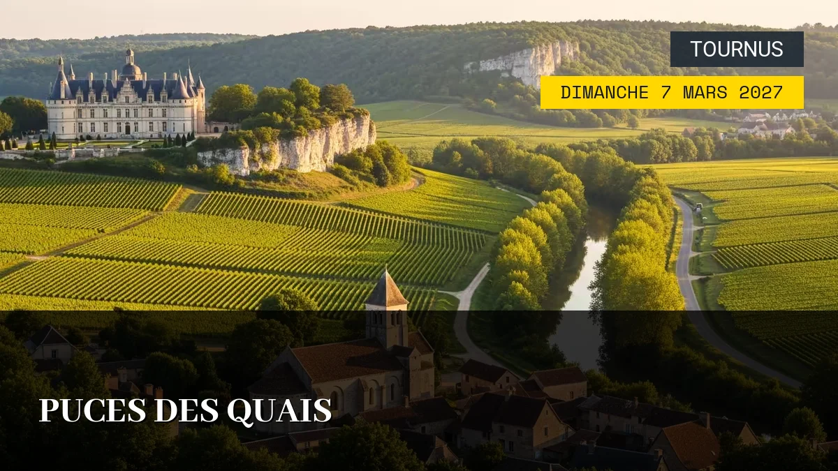 Affiche de l'événement : Puces des Quais – Dimanche 7 Mars 2027