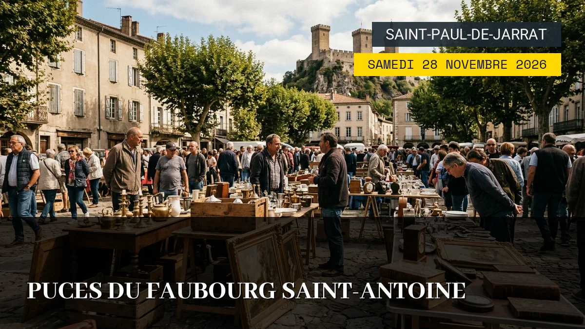 Affiche de l'événement : Puces du Faubourg Saint-Antoine – Samedi 28 Novembre 2026
