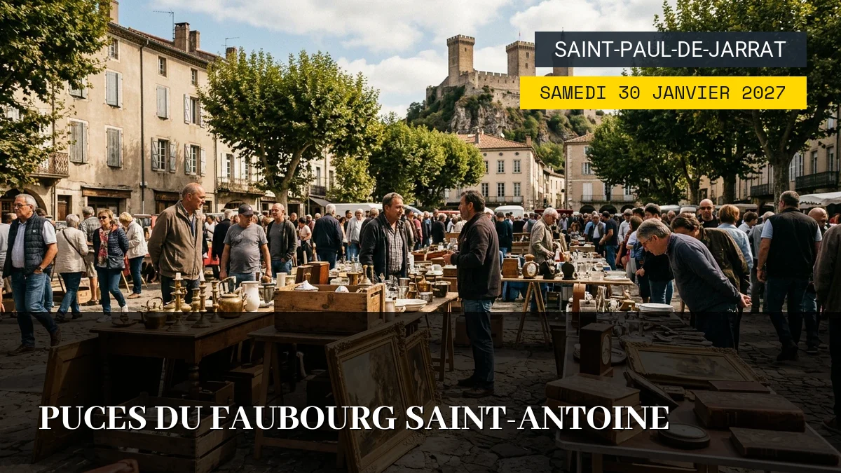 Affiche de l'événement : Puces du Faubourg Saint-Antoine – Samedi 30 Janvier 2027