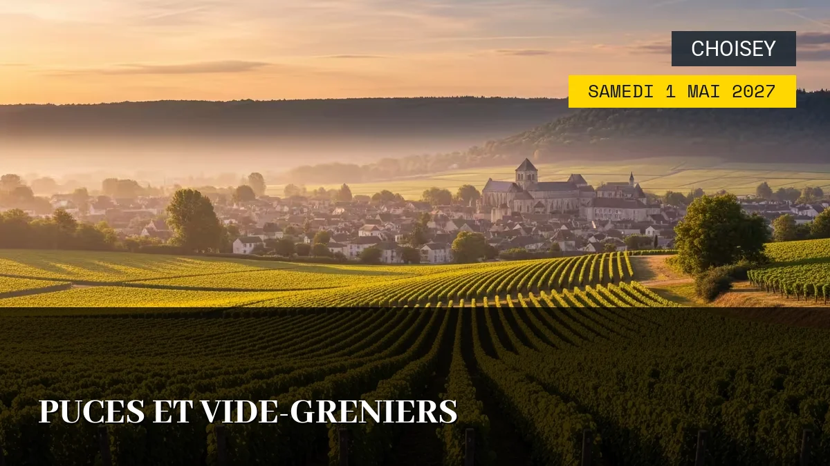 Affiche de l'événement : Puces et Vide-greniers – Samedi 1 Mai 2027