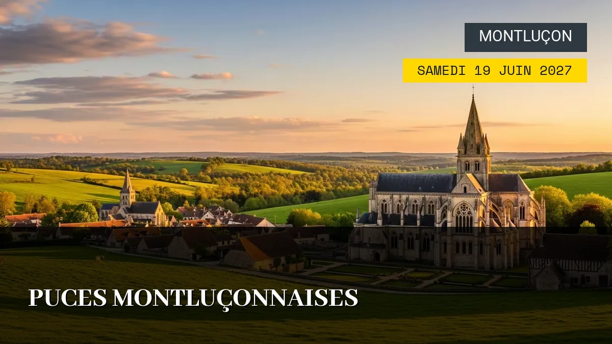 Affiche de l'événement : Puces Montluçonnaises – Samedi 19 Juin 2027