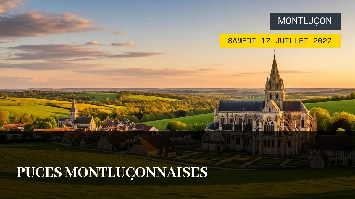 Affiche de l'événement : Puces Montluçonnaises – Samedi 17 Juillet 2027