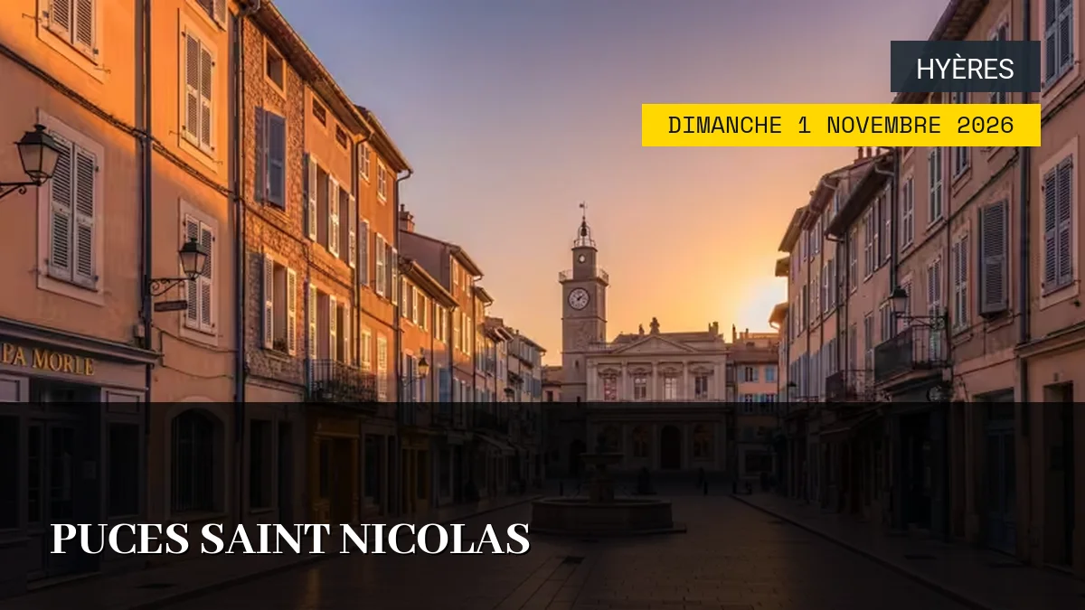 Affiche de l'événement : Puces Saint Nicolas – Dimanche 1 Novembre 2026