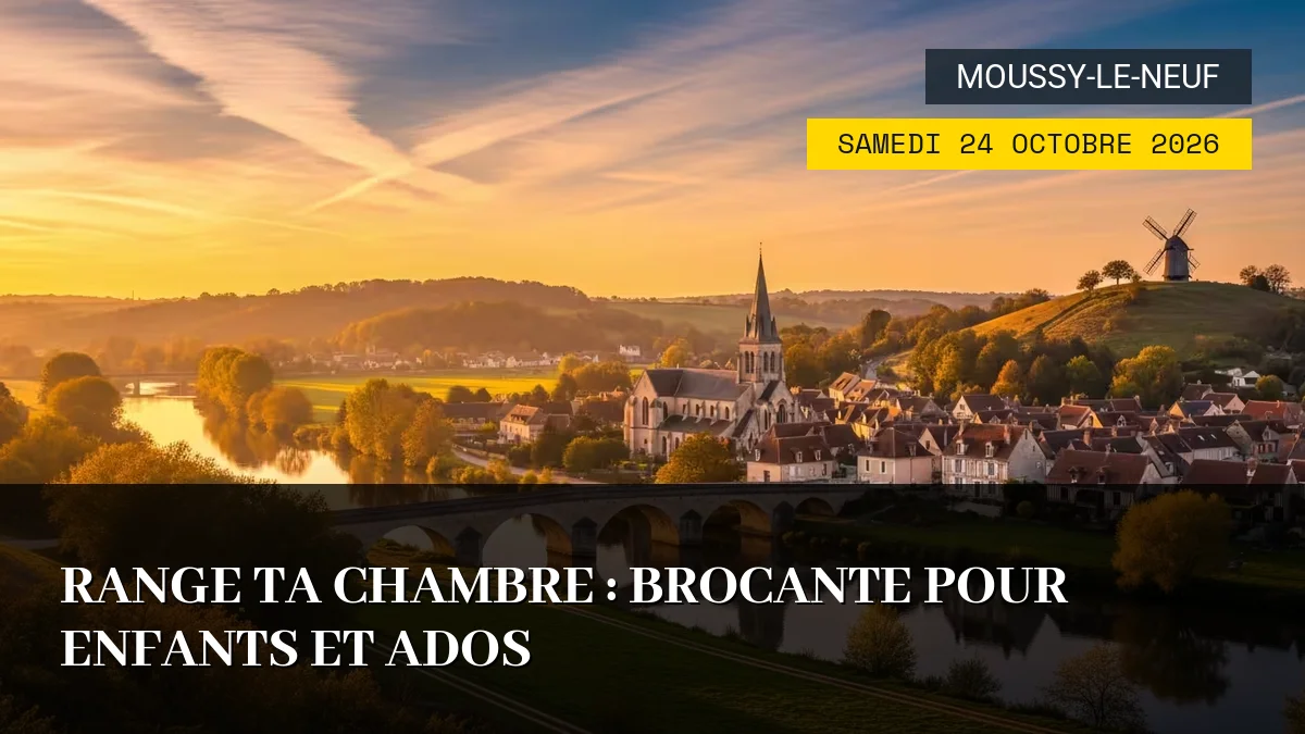Affiche de l'événement : Range ta Chambre : Brocante pour enfants et ados – Samedi 24 Octobre 2026