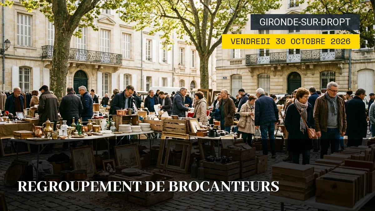 Affiche de l'événement : Regroupement de Brocanteurs — Du Vendredi 30 Octobre 2026 au Dimanche 1 Novembre 2026