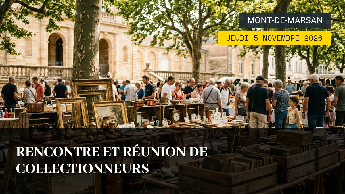 Affiche de l'événement : Rencontre et Réunion de Collectionneurs – Jeudi 5 Novembre 2026