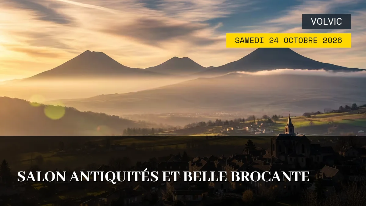 Affiche de l'événement : Salon Antiquités et Belle Brocante – Samedi 24 Octobre 2026