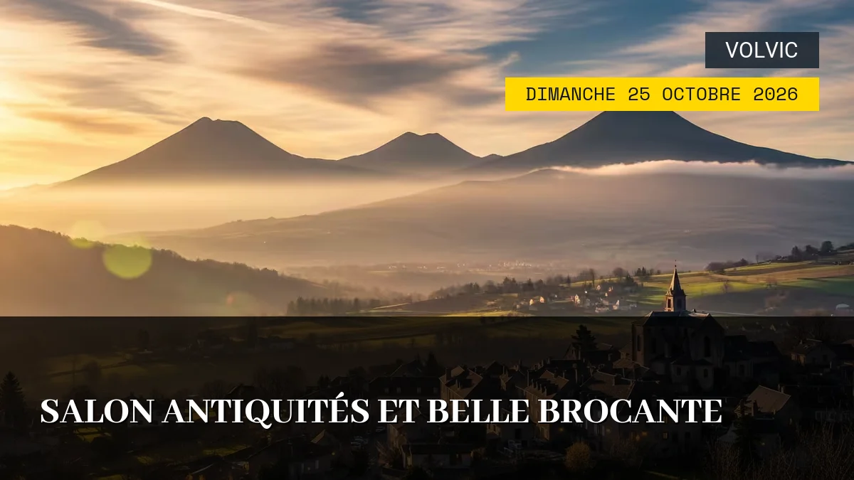 Affiche de l'événement : Salon Antiquités et Belle Brocante – Dimanche 25 Octobre 2026