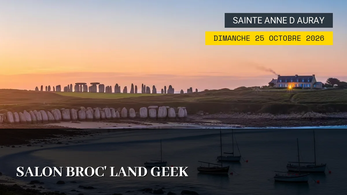 Affiche de l'événement : Salon Broc&rsquo; Land Geek – Dimanche 25 Octobre 2026