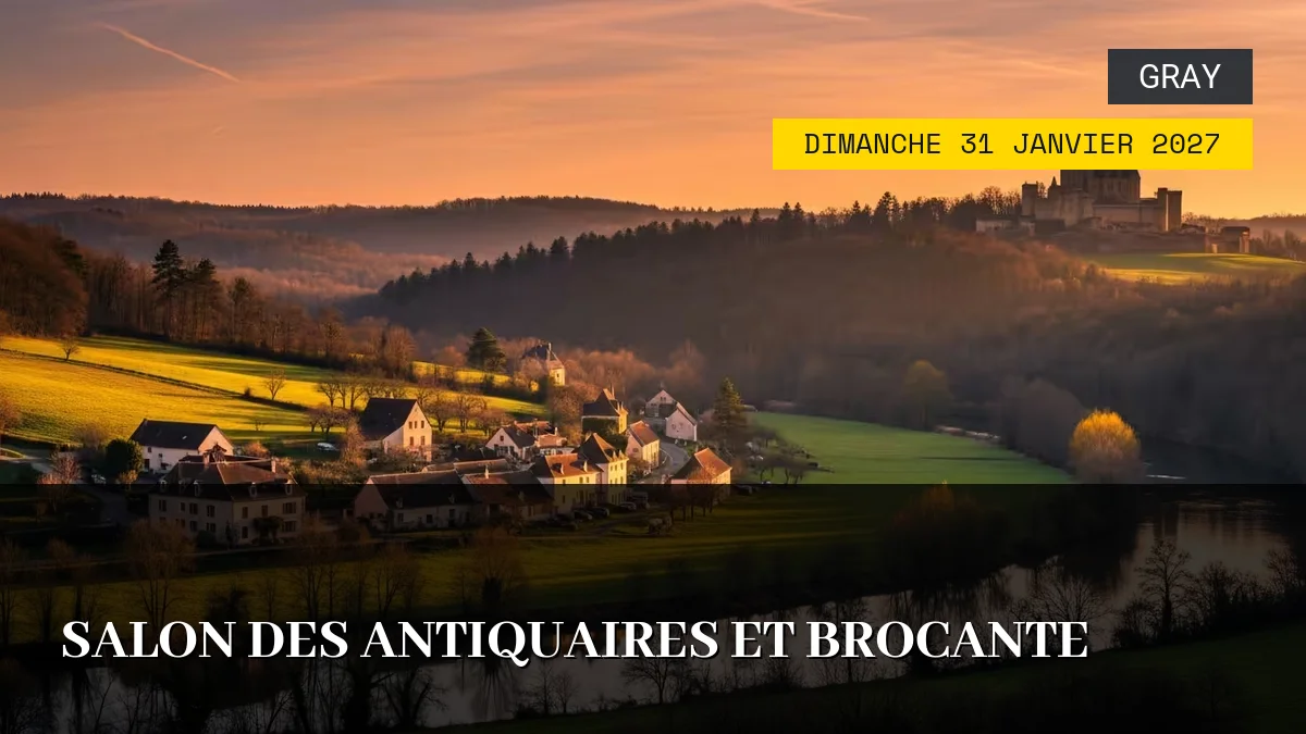Affiche de l'événement : Salon des Antiquaires et Brocante – Dimanche 31 Janvier 2027