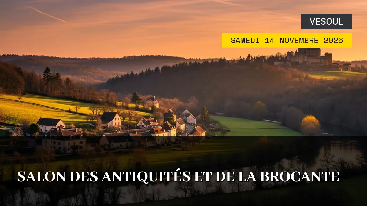 Affiche de l'événement : Salon des Antiquités et de la Brocante – Samedi 14 Novembre 2026