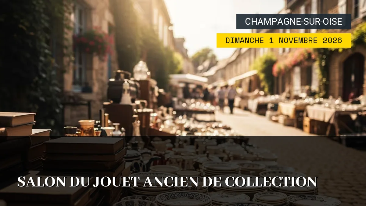 Affiche de l'événement : Salon du Jouet Ancien de Collection – Dimanche 1 Novembre 2026