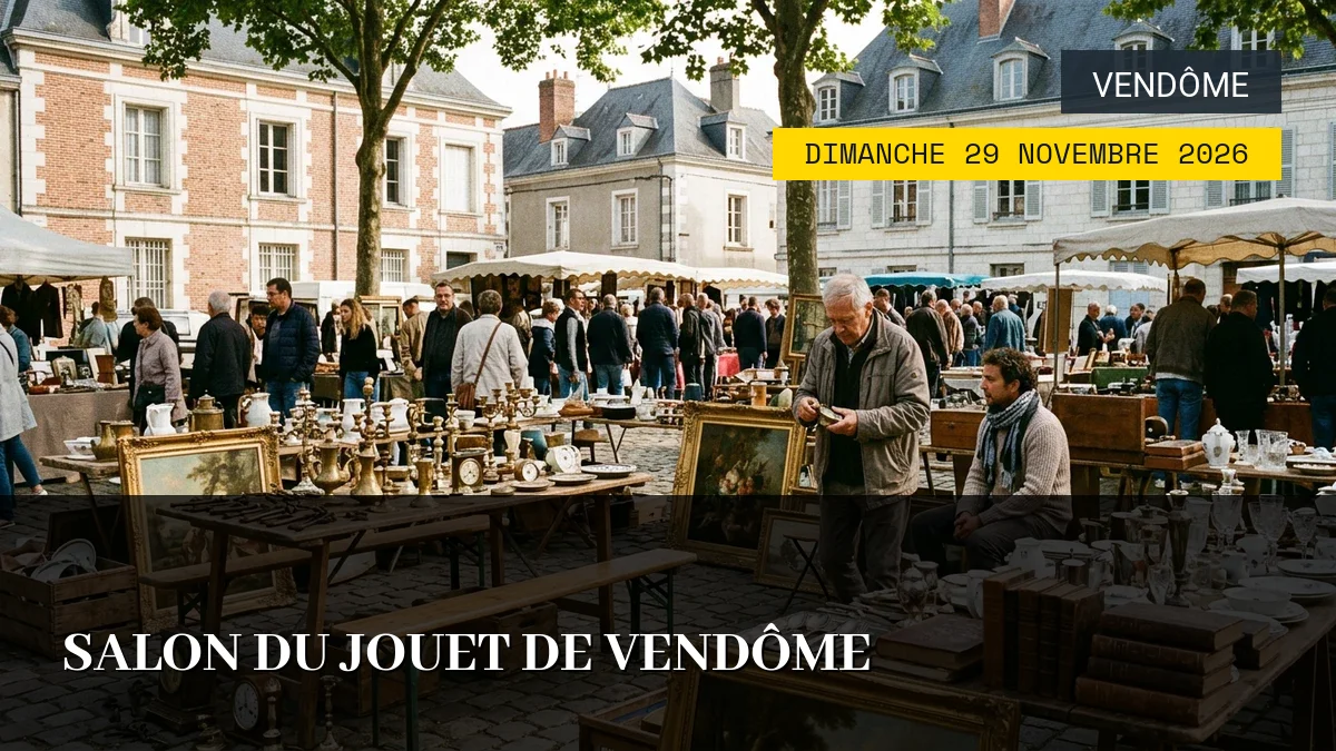 Affiche de l'événement : Salon du Jouet de Vendôme – Dimanche 29 Novembre 2026