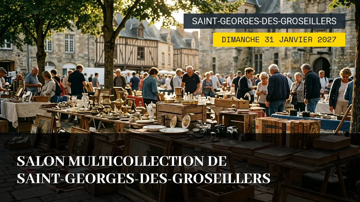 Affiche de l'événement : Salon Multicollection de Saint-Georges-des-Groseillers – Dimanche 31 Janvier 2027