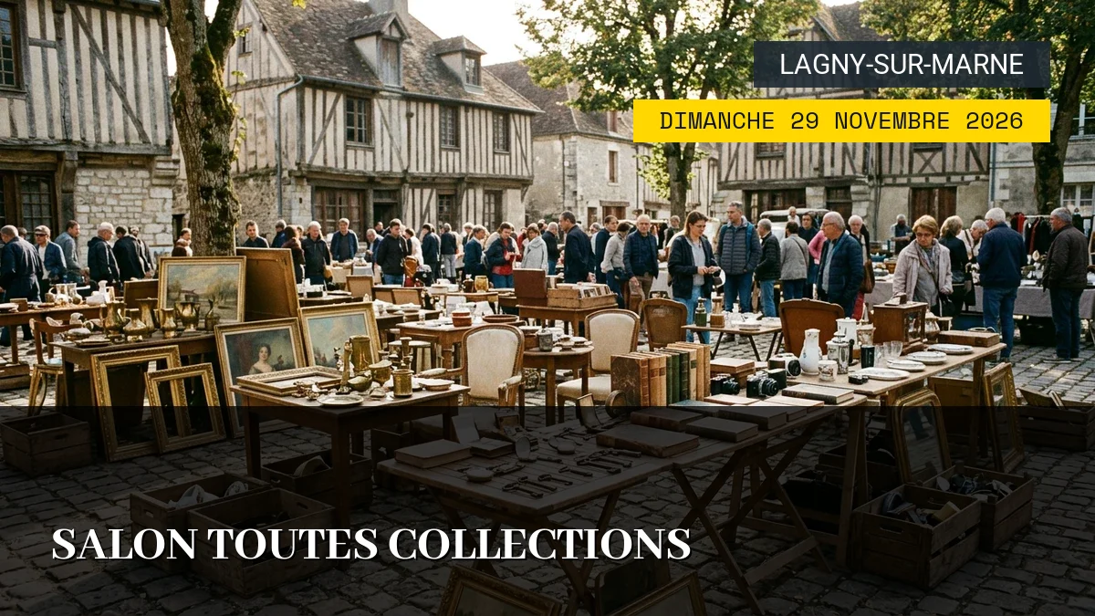 Affiche de l'événement : Salon Toutes Collections – Dimanche 29 Novembre 2026