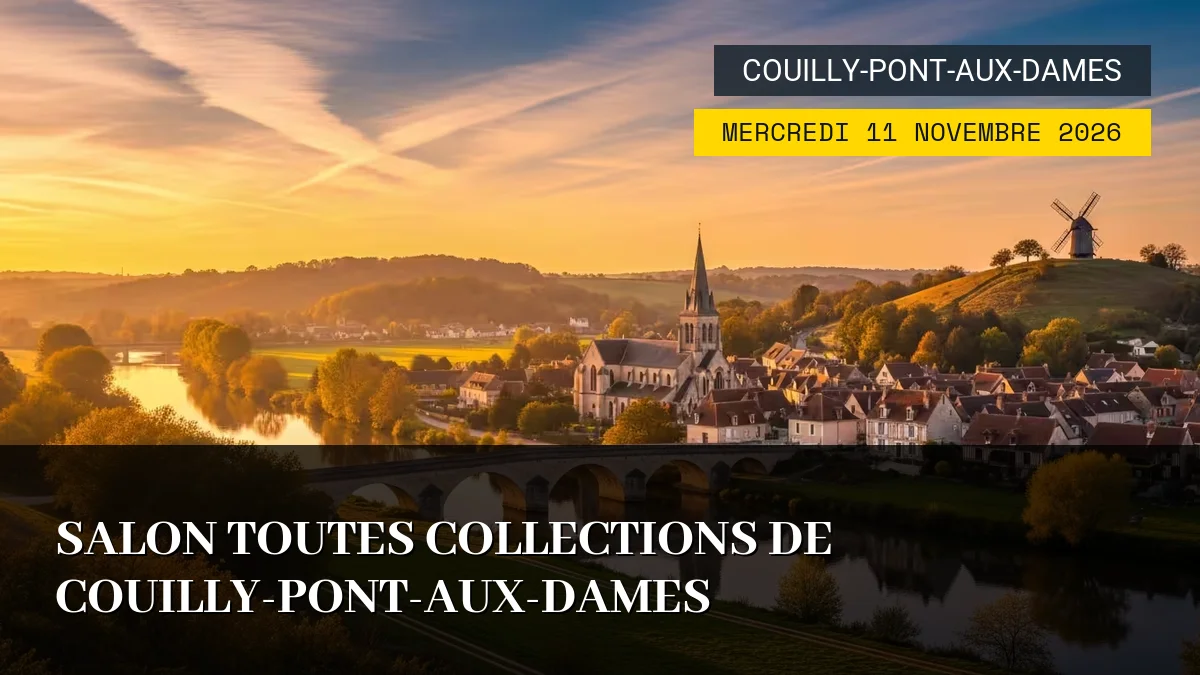 Affiche de l'événement : Salon Toutes Collections de Couilly-Pont-aux-Dames – Mercredi 11 Novembre 2026