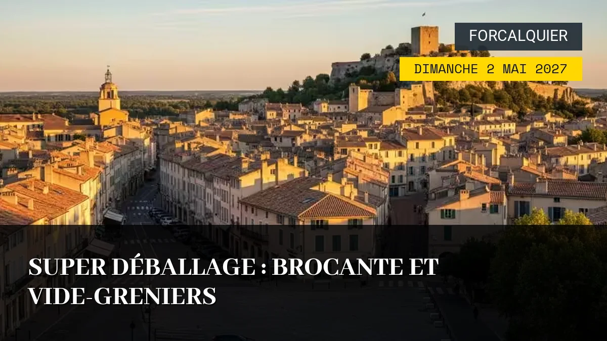 Affiche de l'événement : Super Déballage : Brocante et Vide-Greniers – Dimanche 2 Mai 2027