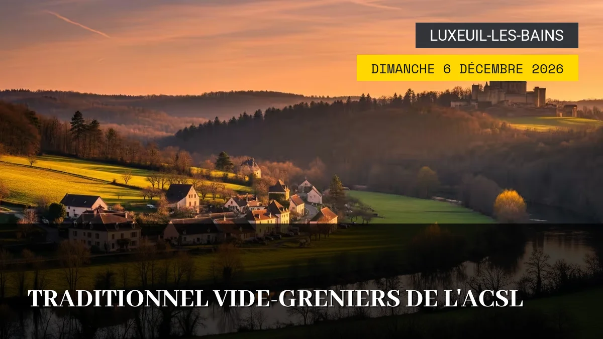 Affiche de l'événement : Traditionnel Vide-Greniers de l&rsquo;ACSL – Dimanche 6 Décembre 2026
