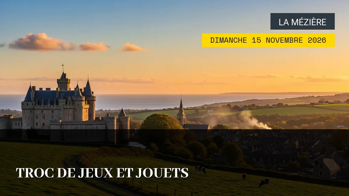 Affiche de l'événement : Troc de Jeux et Jouets – Dimanche 15 Novembre 2026