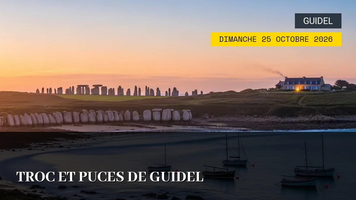 Affiche de l'événement : Troc et Puces de Guidel – Dimanche 25 Octobre 2026