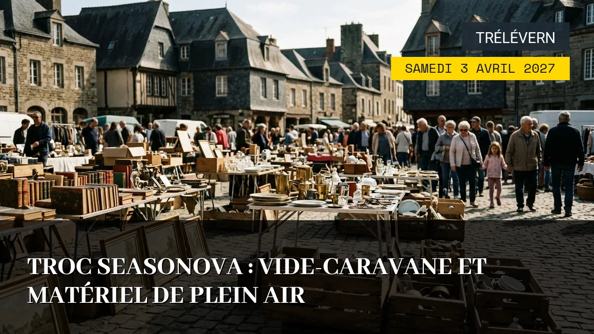 Affiche de l'événement : Troc Seasonova : Vide-Caravane et Matériel de Plein Air — Du Samedi 3 Avril 2027 au Dimanche 4 Avril 2027