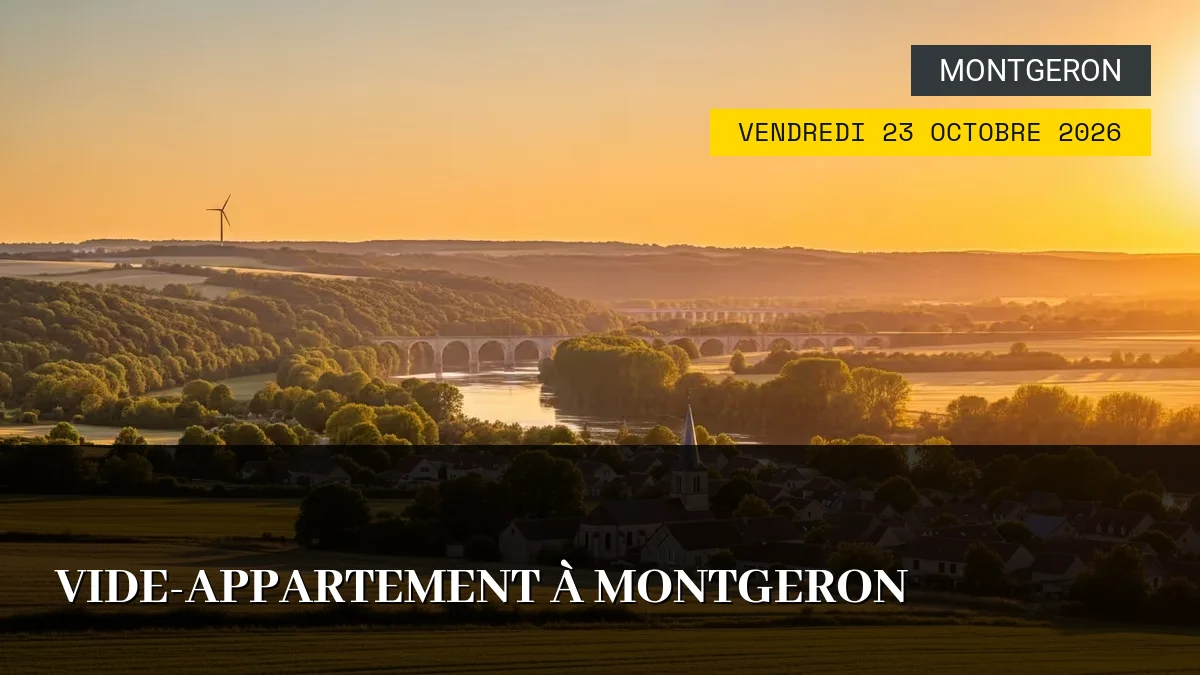 Affiche de l'événement : Vide-Appartement à Montgeron – Vendredi 23 Octobre 2026
