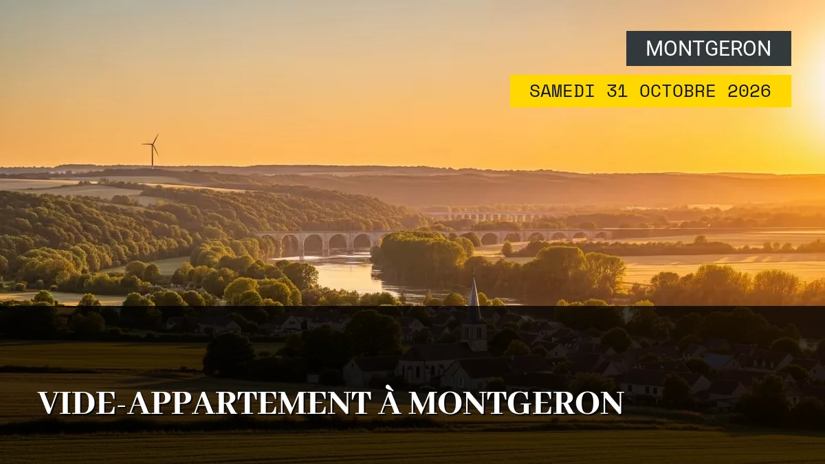 Affiche de l'événement : Vide-Appartement à Montgeron – Samedi 31 Octobre 2026