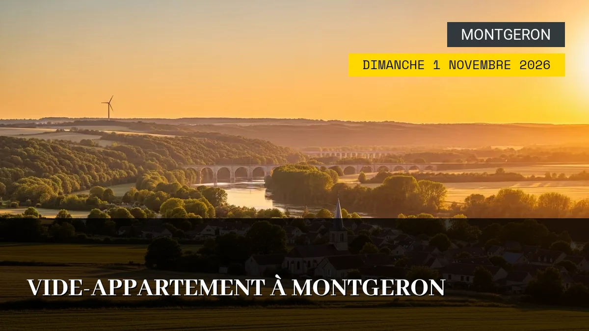 Affiche de l'événement : Vide-Appartement à Montgeron – Dimanche 1 Novembre 2026
