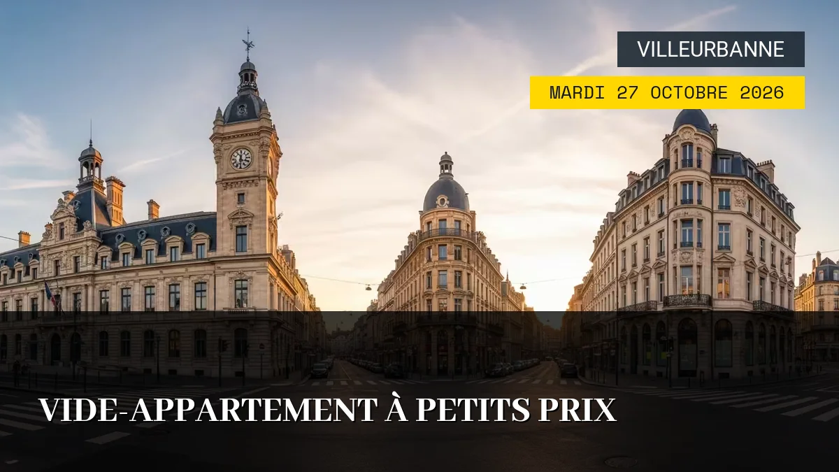 Affiche de l'événement : Vide-appartement à petits prix – Mardi 27 Octobre 2026