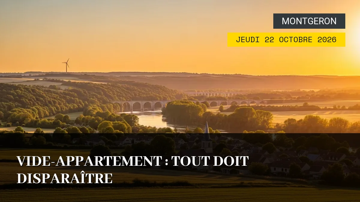 Affiche de l'événement : Vide-Appartement : Tout Doit Disparaître – Jeudi 22 Octobre 2026