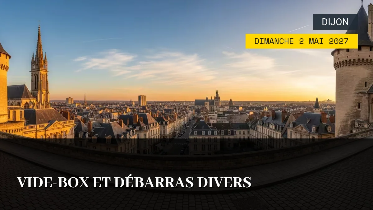 Affiche de l'événement : Vide-Box et Débarras Divers – Dimanche 2 Mai 2027