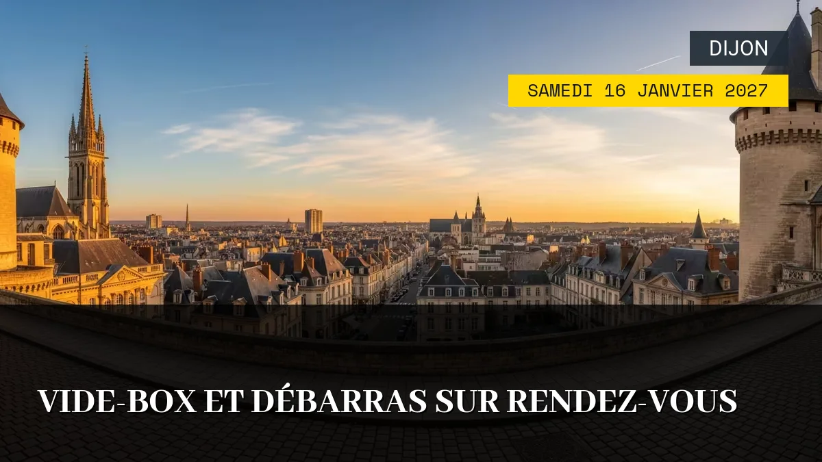 Affiche de l'événement : Vide-Box et Débarras sur Rendez-vous – Samedi 16 Janvier 2027