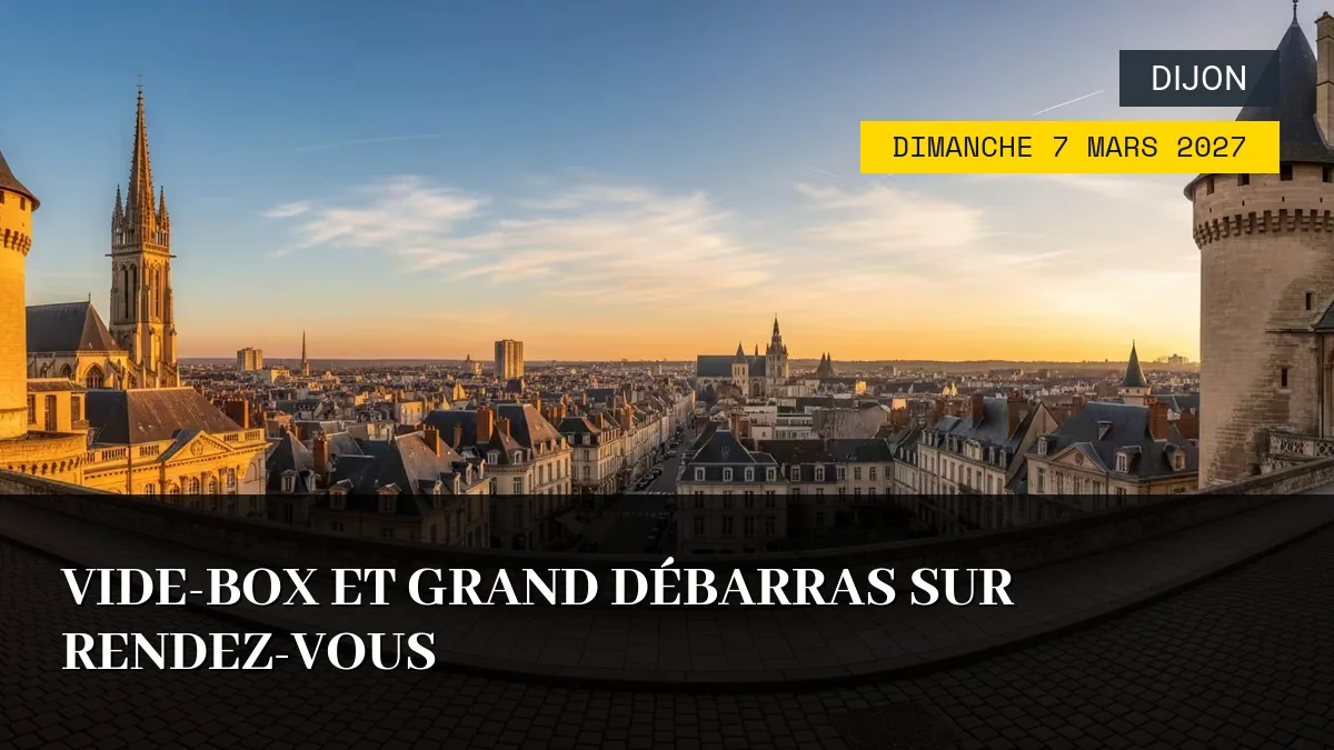 Affiche de l'événement : Vide-Box et Grand Débarras sur Rendez-vous – Dimanche 7 Mars 2027