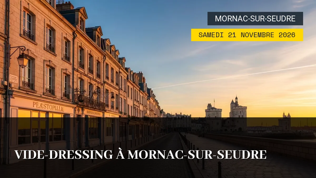 Affiche de l'événement : Vide-Dressing à Mornac-sur-Seudre – Samedi 21 Novembre 2026