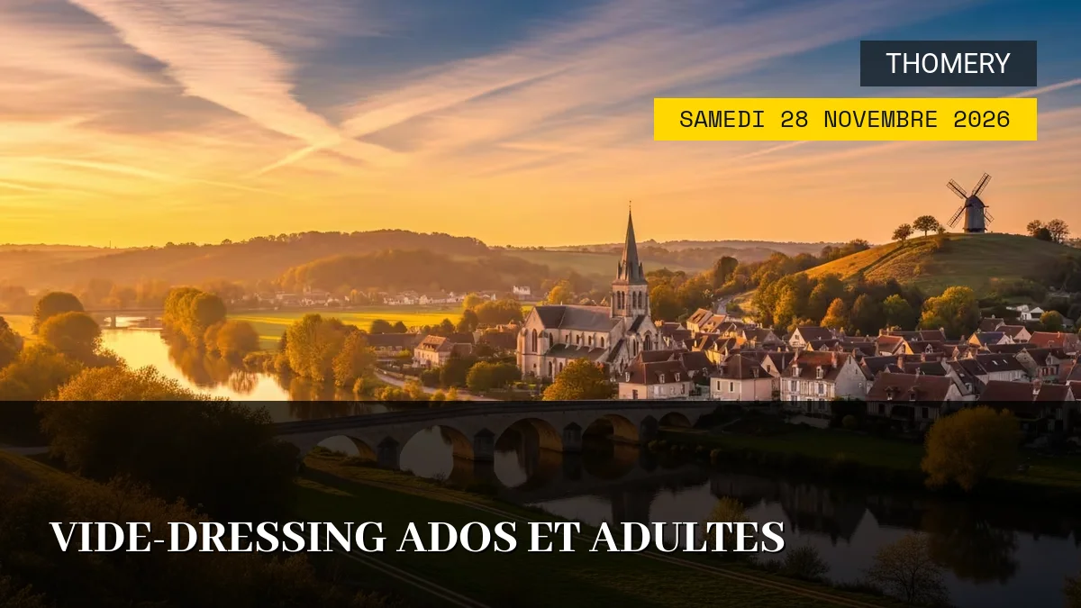 Affiche de l'événement : Vide-Dressing Ados et Adultes – Samedi 28 Novembre 2026