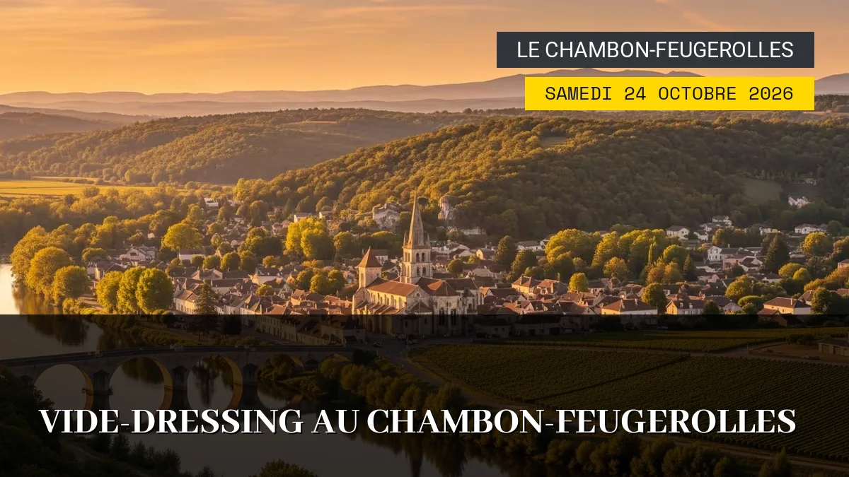 Affiche de l'événement : Vide-Dressing au Chambon-Feugerolles – Samedi 24 Octobre 2026