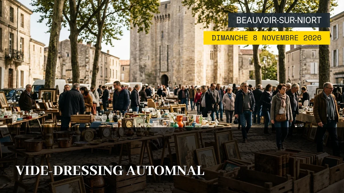 Affiche de l'événement : Vide-Dressing Automnal – Dimanche 8 Novembre 2026
