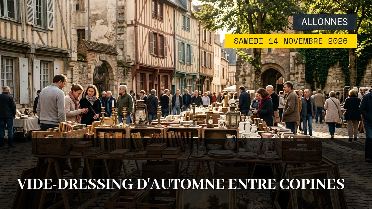 Affiche de l'événement : Vide-Dressing d&rsquo;Automne entre Copines – Samedi 14 Novembre 2026