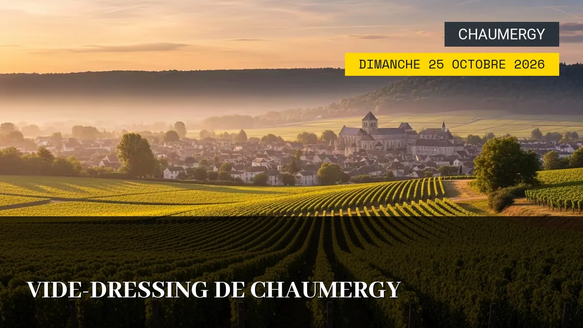Affiche de l'événement : Vide-dressing de Chaumergy – Dimanche 25 Octobre 2026