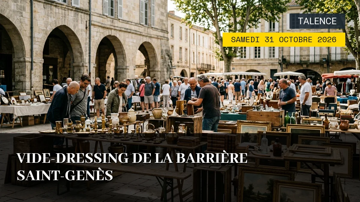 Affiche de l'événement : Vide-Dressing de la Barrière Saint-Genès – Samedi 31 Octobre 2026