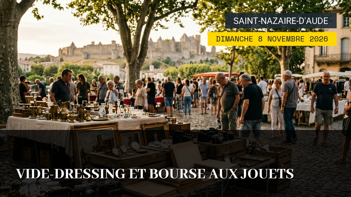 Affiche de l'événement : Vide-Dressing et Bourse aux Jouets – Dimanche 8 Novembre 2026
