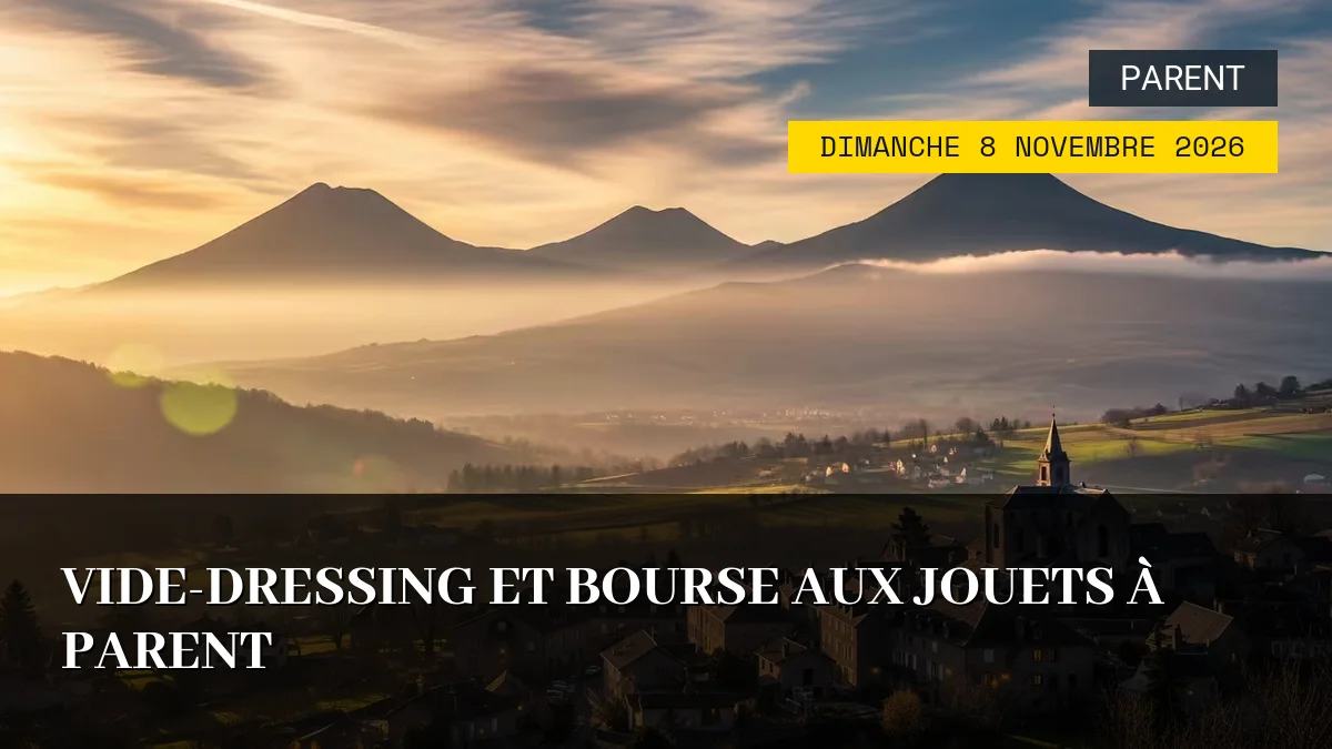 Affiche de l'événement : Vide-Dressing et Bourse aux Jouets à Parent – Dimanche 8 Novembre 2026