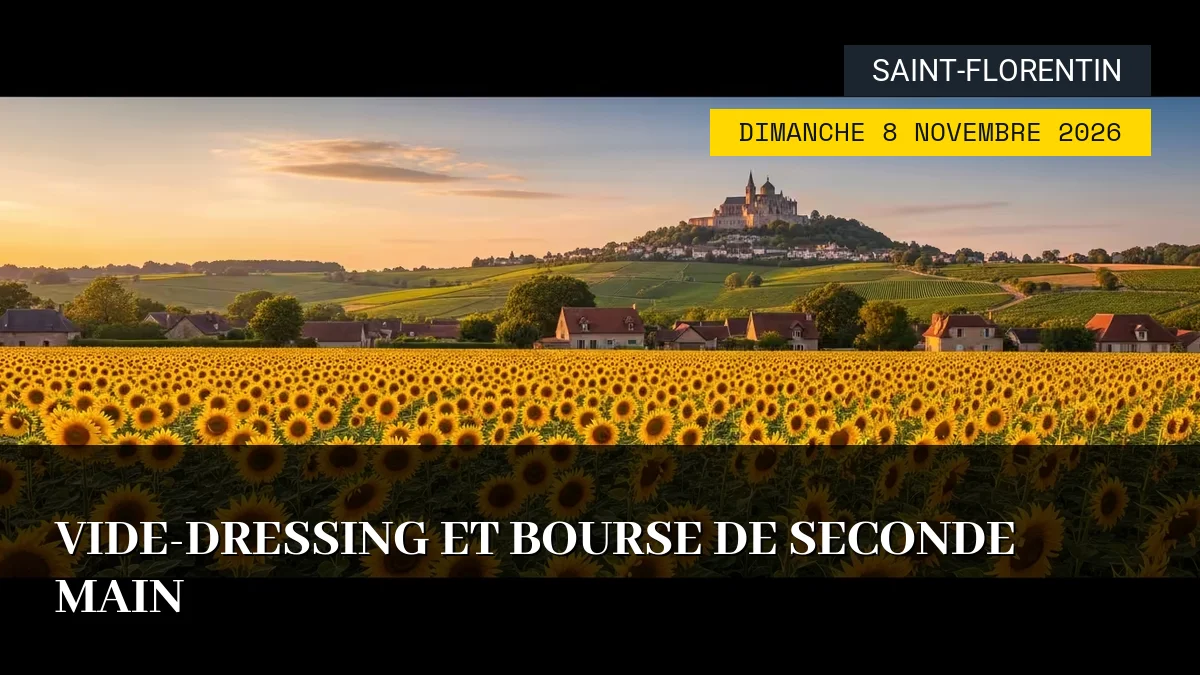 Affiche de l'événement : Vide-Dressing et Bourse de Seconde Main – Dimanche 8 Novembre 2026