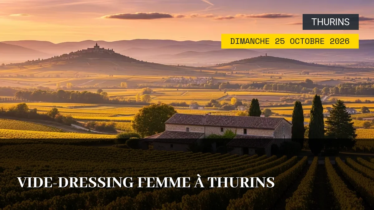 Affiche de l'événement : Vide-Dressing Femme à Thurins – Dimanche 25 Octobre 2026