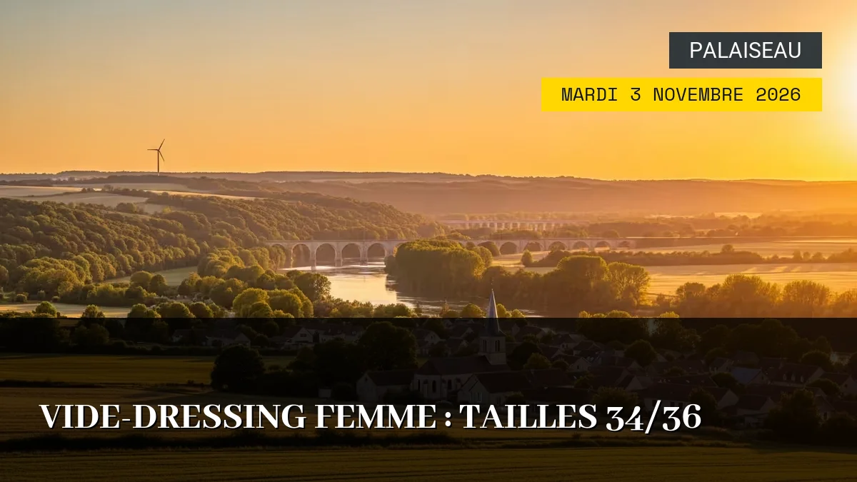 Affiche de l'événement : Vide-Dressing Femme : Tailles 34/36 – Mardi 3 Novembre 2026