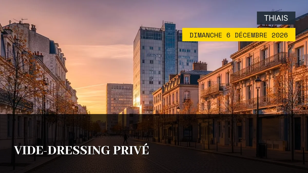 Affiche de l'événement : Vide-dressing privé – Dimanche 6 Décembre 2026