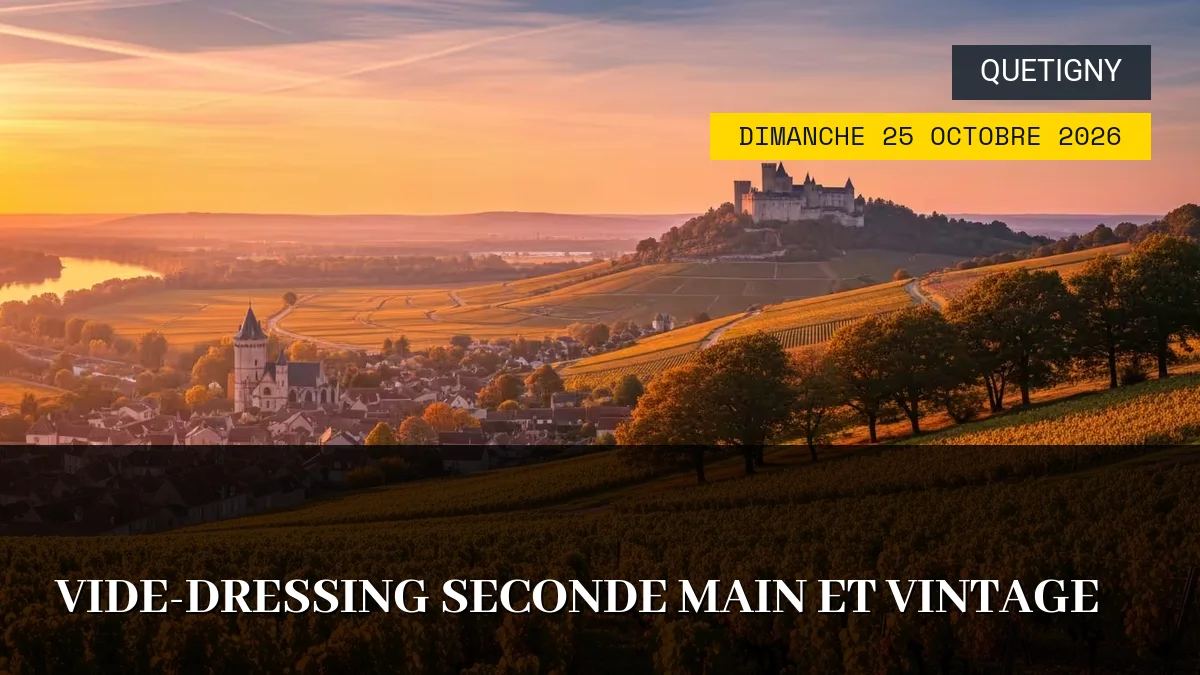Affiche de l'événement : Vide-Dressing Seconde Main et Vintage – Dimanche 25 Octobre 2026