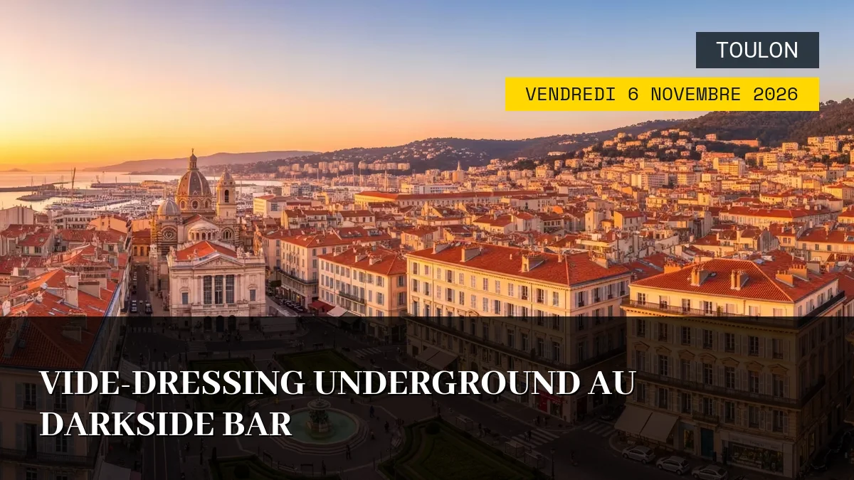 Affiche de l'événement : Vide-Dressing Underground au Darkside Bar – Vendredi 6 Novembre 2026